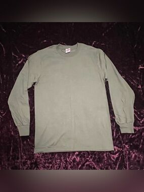 Supreme Blank Long Sleeve Crewneck Shirt Men Small True